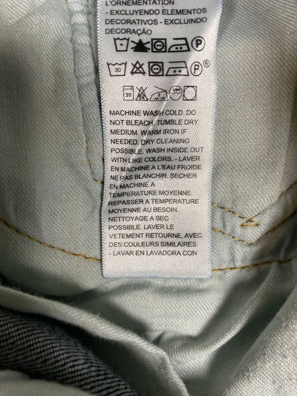 Levis 511 Mens Jeans W34 L32 Medium Wash Denim Straight Leg